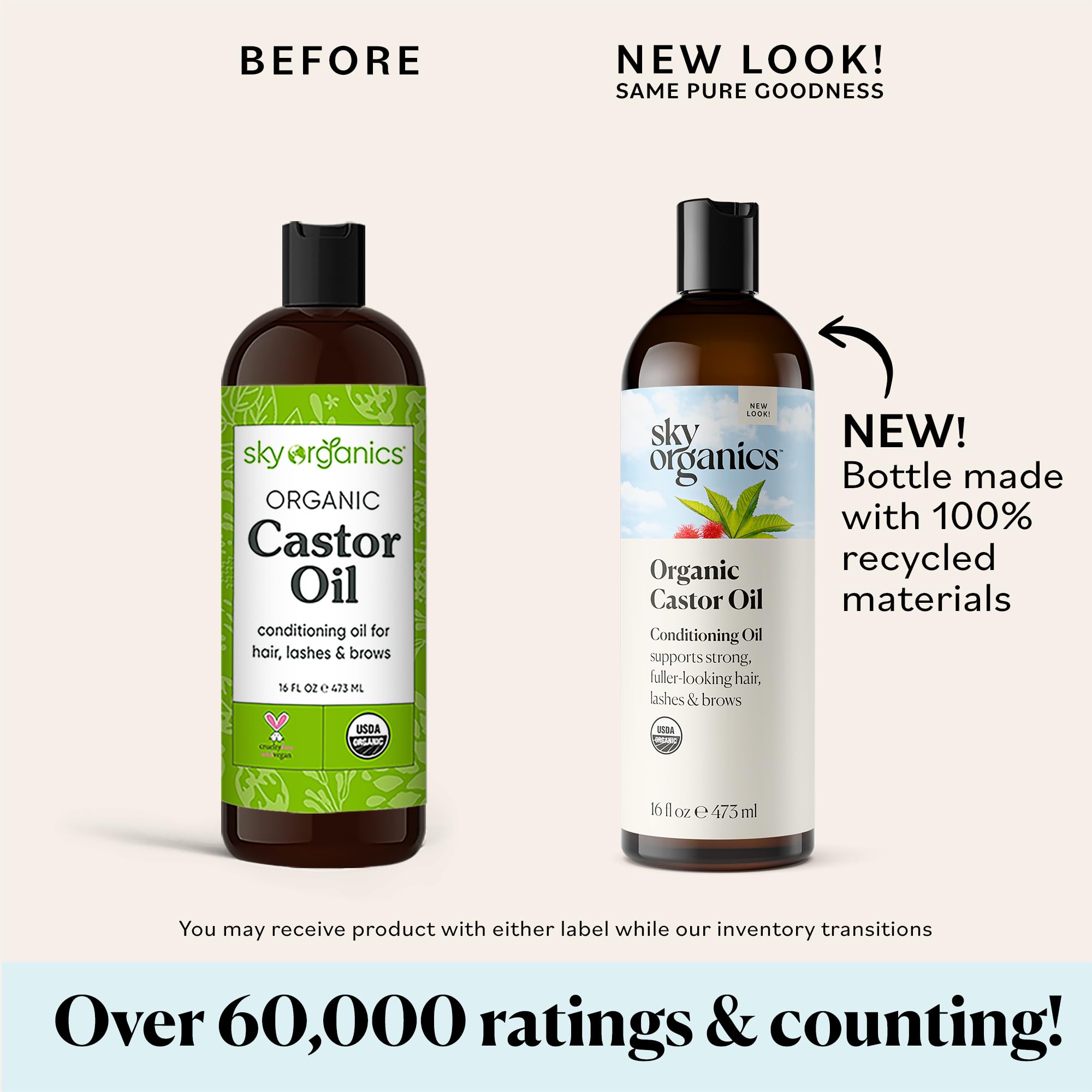 Sky Organics Castor Oil (2x16oz) USDA Organic Cold-Pressed Unrefined100% Pure Sky OrganicsAu supplements