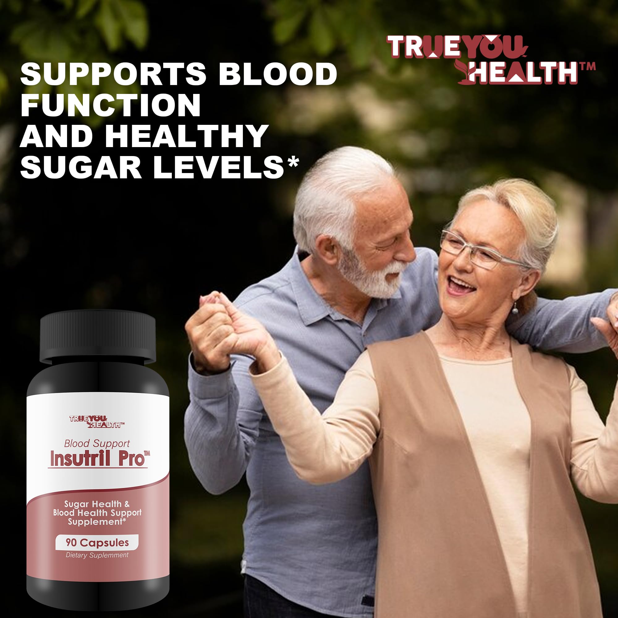 Blood Support Insutril Pro - Our Best Sugar Health & Blood Health Support Supplement - Circulatory Health Support - Blood Balance Blood Boost Blood Circulation Supplements - Health Blood Balance Pills True You HealthAu supplements
