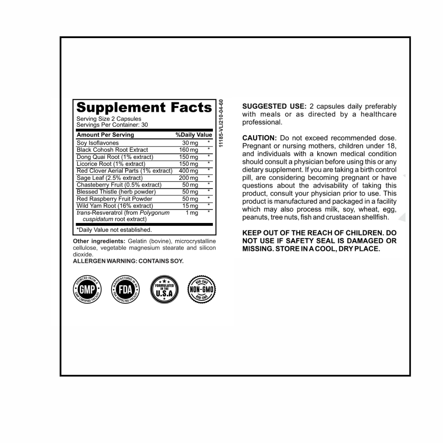 MenstrEaze PMS Relief & Hormone Balance for Women, with Black Cohosh, Vitex, Wild Yam MenstrEazeAu supplements