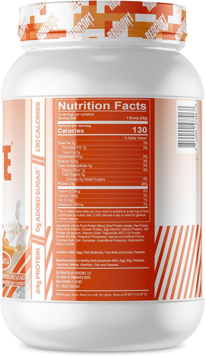 REDCON1 MRE Lite Whole Food Protein Powder, Juniors, Pumpkin Cheesecake - Low Carb REDCON1US supplements