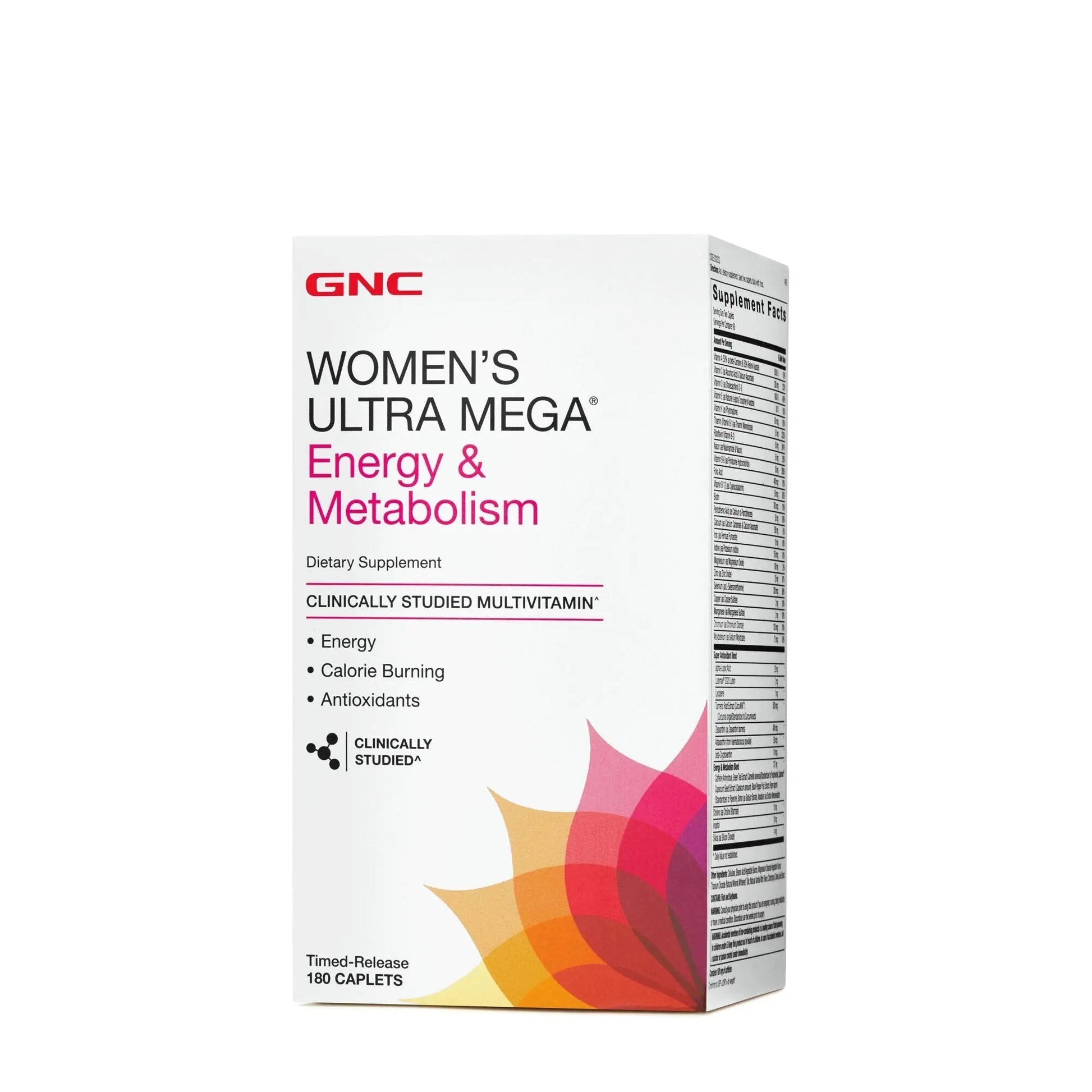 GNC Womens Ultra Mega Energy and Metabolism Multivitamin for Women, 180 Count, for Increased Energy, Metablism, and Calorie Burning GNCAu supplements