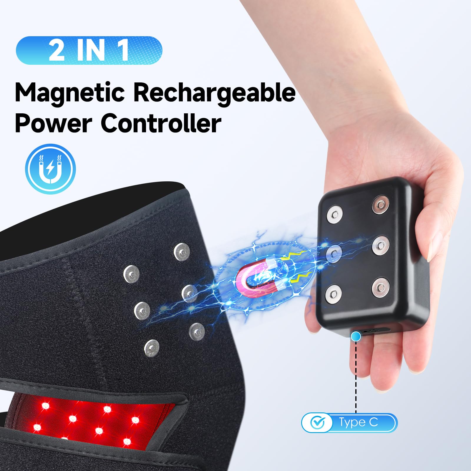 Red Light Therapy Knee Brace: Pain Relief Infrared Heating Pad 72 LED Heat Lamp Pain Relief AstarexinAu supplements