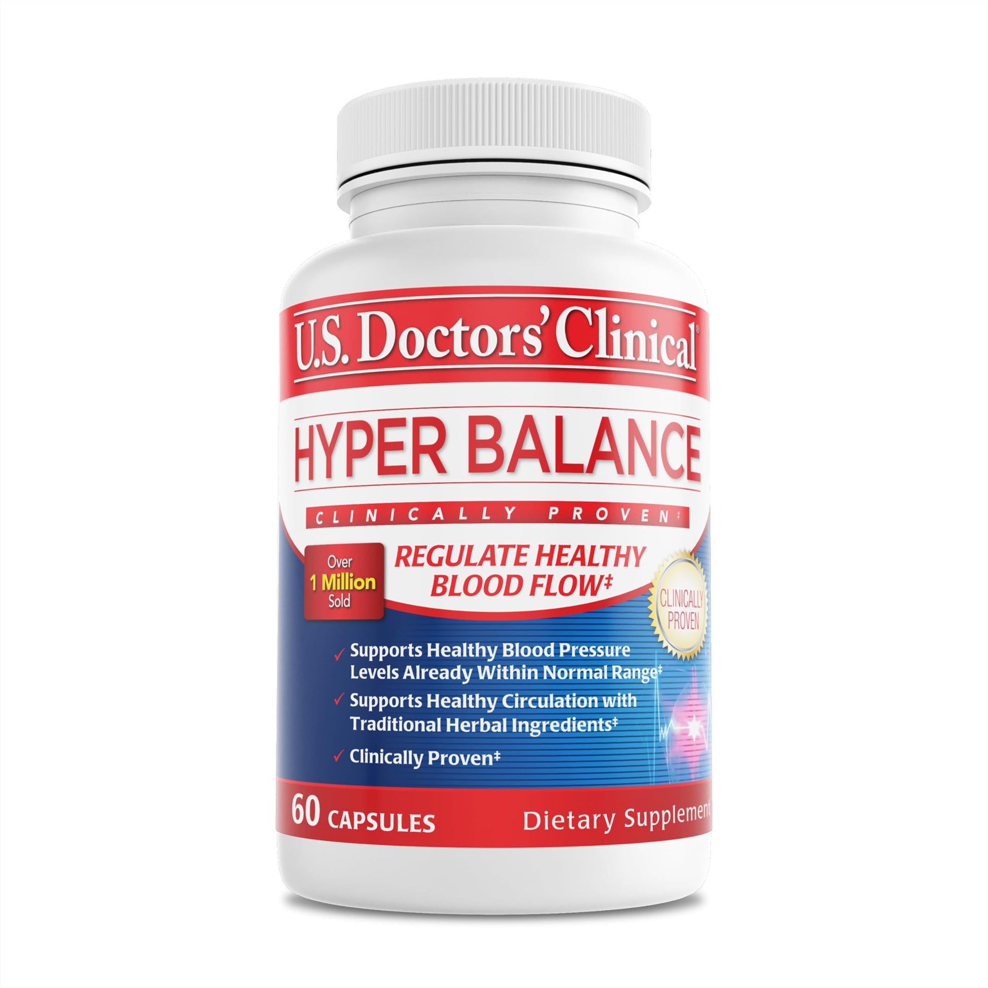 U.S. Doctors’ Clinical HyperBalance Herbal Support for Liver with Eucommia Bark, Senna, Wild Chrysanthemum to Promote Regulation (1 Month Supply – 60 Capsules) U.S.DOCTORS'CLINICALAu supplements