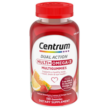 Centrum MultiGummies Multi+ Omega 3 Dual Action, Adult Multivitamin, Multivitamin/Multimineral/Omega 3 CentrumAu supplements