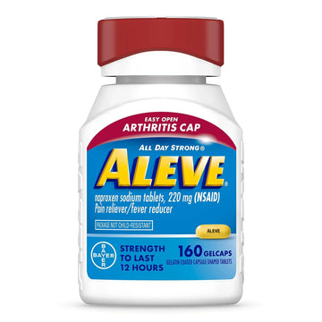 Aleve Gelcaps with Easy Open Arthritis Cap, Naproxen Sodium, Medication for Arthritis Pain, 160 Count AleveAu supplements