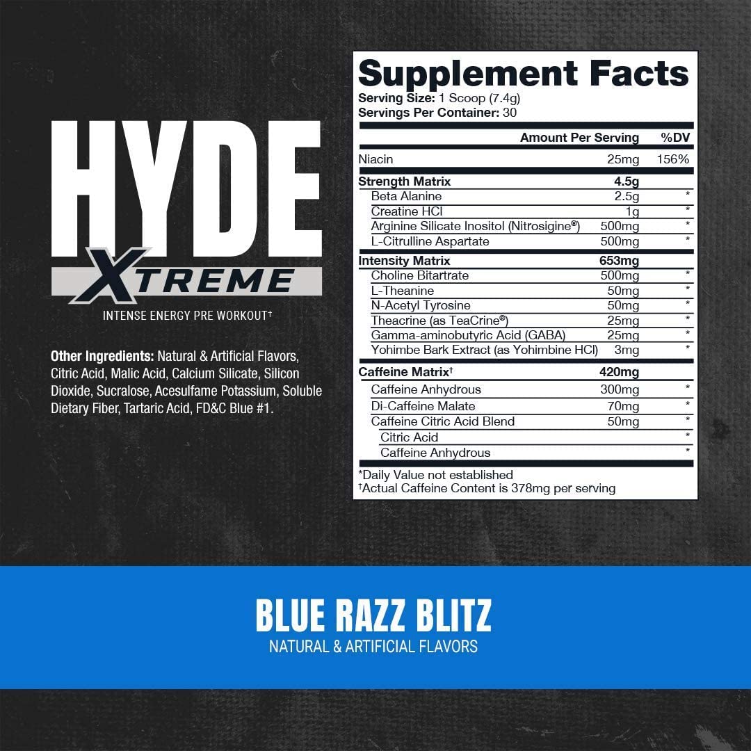 PROSUPPS Hyde Xtreme Blue Razz and Hyde Max Pump Blue Raspberry Bundle PROSUPPSAu supplements