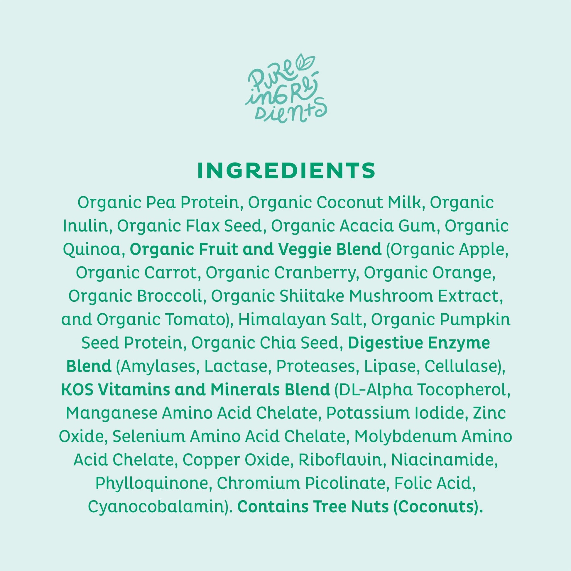 KOS Vegan Protein Powder, Unflavored & Unsweetened - Low Carb Pea Protein Blend KOSUS supplements