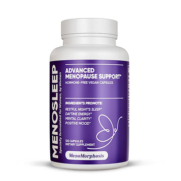 Meno Sleep Menopause Support Supplement: Clinically Proven Ingredients Improve Energy, Mood & Mental Clarity. Magnesium Glycinate, L-Theanine, Ashwagandha, Made in USA, Vegan, Hormone Free 120 Ct MenoMorphosisAu supplements
