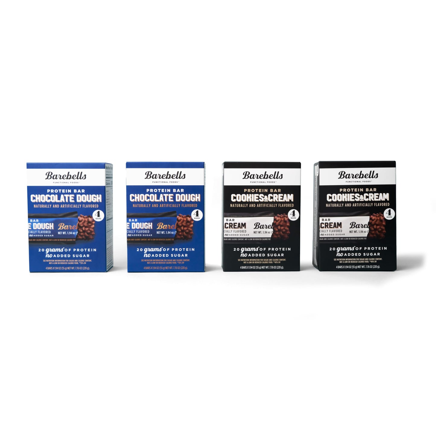 BAREBELLS Protein Bars Variety Value Pack - 16 Count, 1.9oz Bars - Protein Snacks BAREBELLSUS supplements