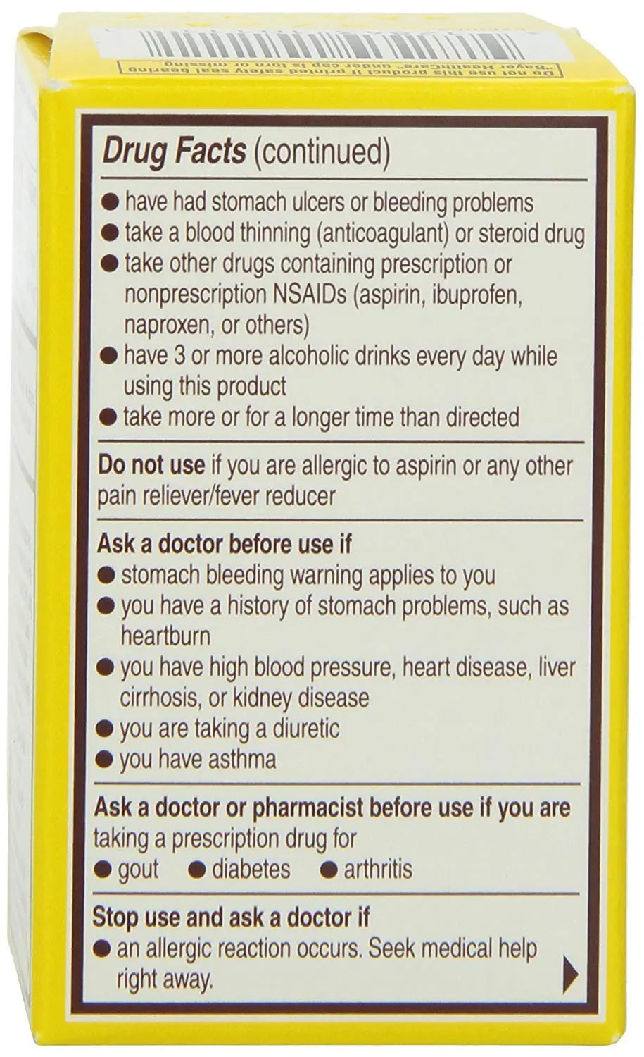 Genuine Bayer Aspirin 325mg Tablets, 24-Count (Pack of 2) BayerAu supplements