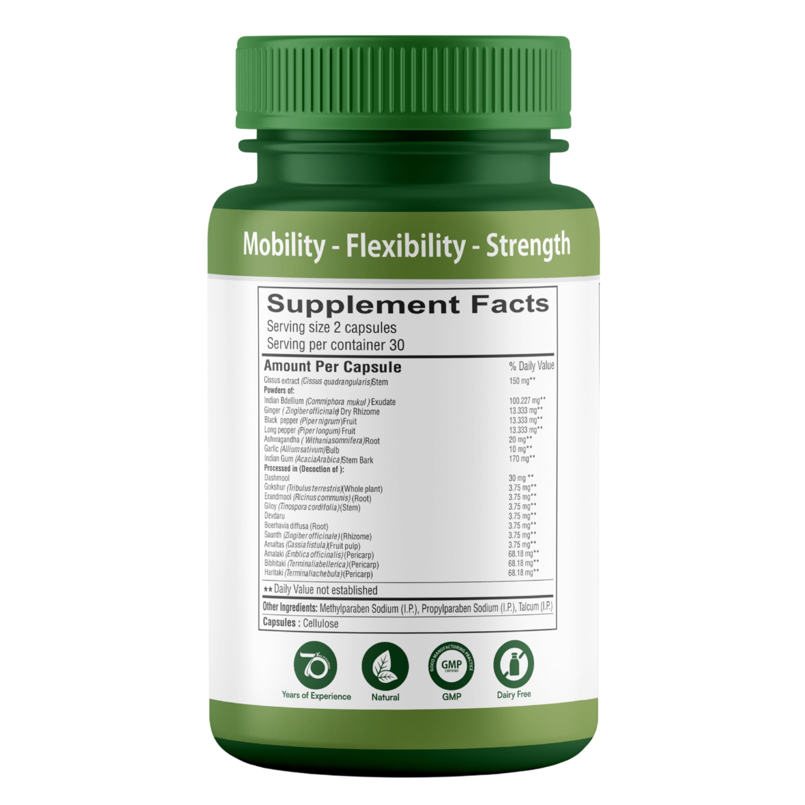 SHREE DHANWANTRI HERBALS SDH Bonartho | Bone & Joint Support Supplement | Move with Comfort & Ease | 60 Caps (1 Mon Supply) SHREE DHANWANTRI HERBALSAu supplements
