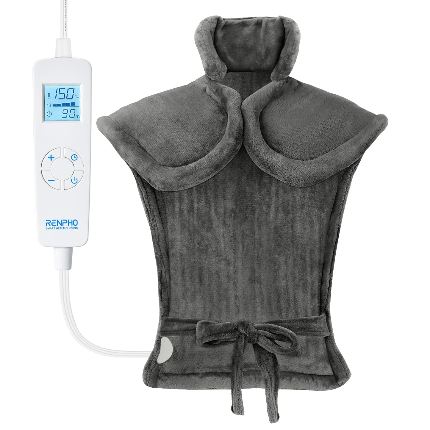 RENPHO Weighted Heating Pad for Back Pain Relief, FSA HSA Eligible, Electric Heat Pads RENPHOUS supplements
