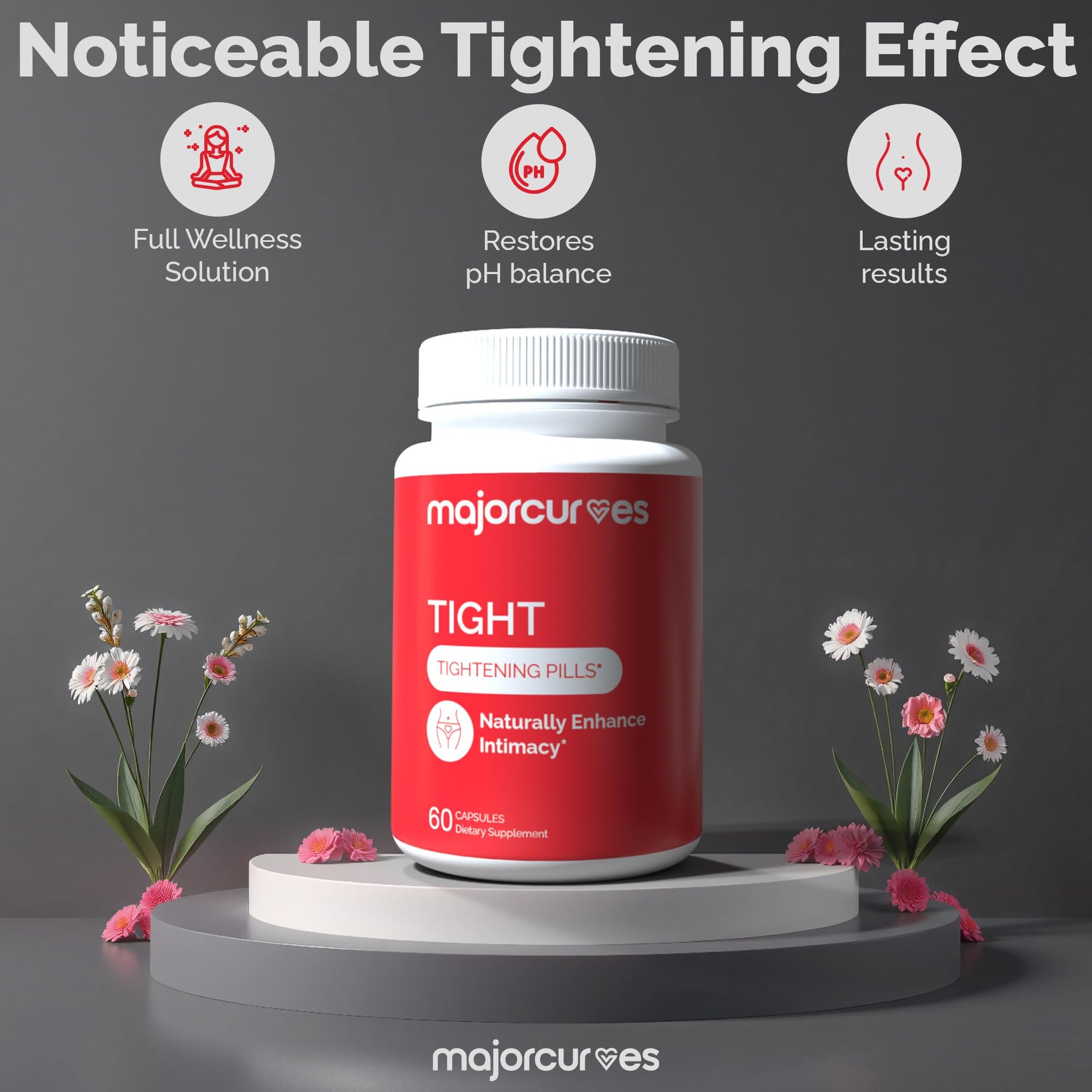 Major Curves Vaginal Tightening Pills – Feminine Support Supplement for Tone, Moisture & Intimate Wellness – V Rejuvenation & Odor Control with Herbal Extracts – Made in USA Major CurvesAu supplements