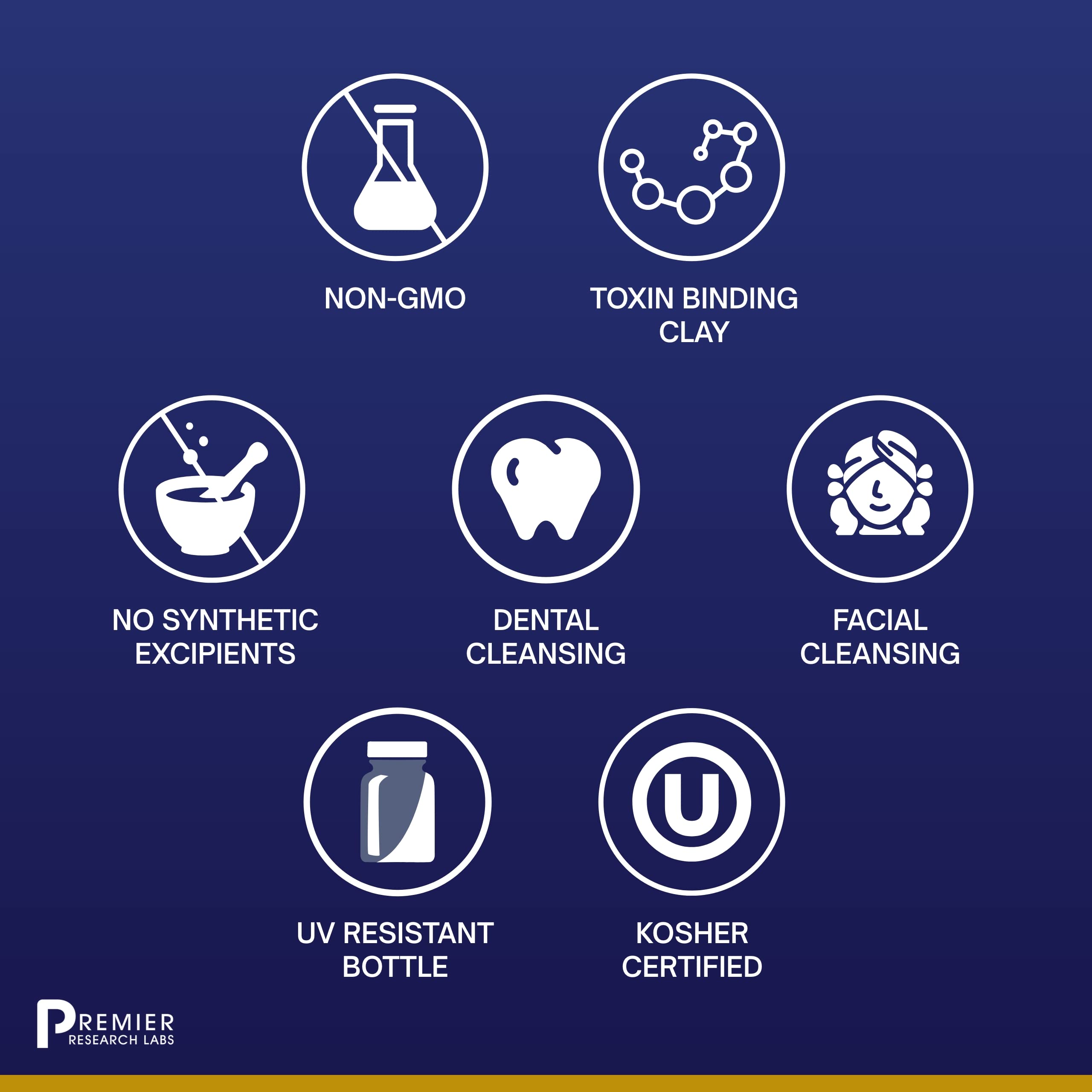 Premier Research Labs Medi-Dental Pack - Detoxifying Volcanic Clay - Dental & Body Cleansing - With Calcium Smectites Silica & Mineral Oxides - 5 oz Premier Research LabsAu supplements