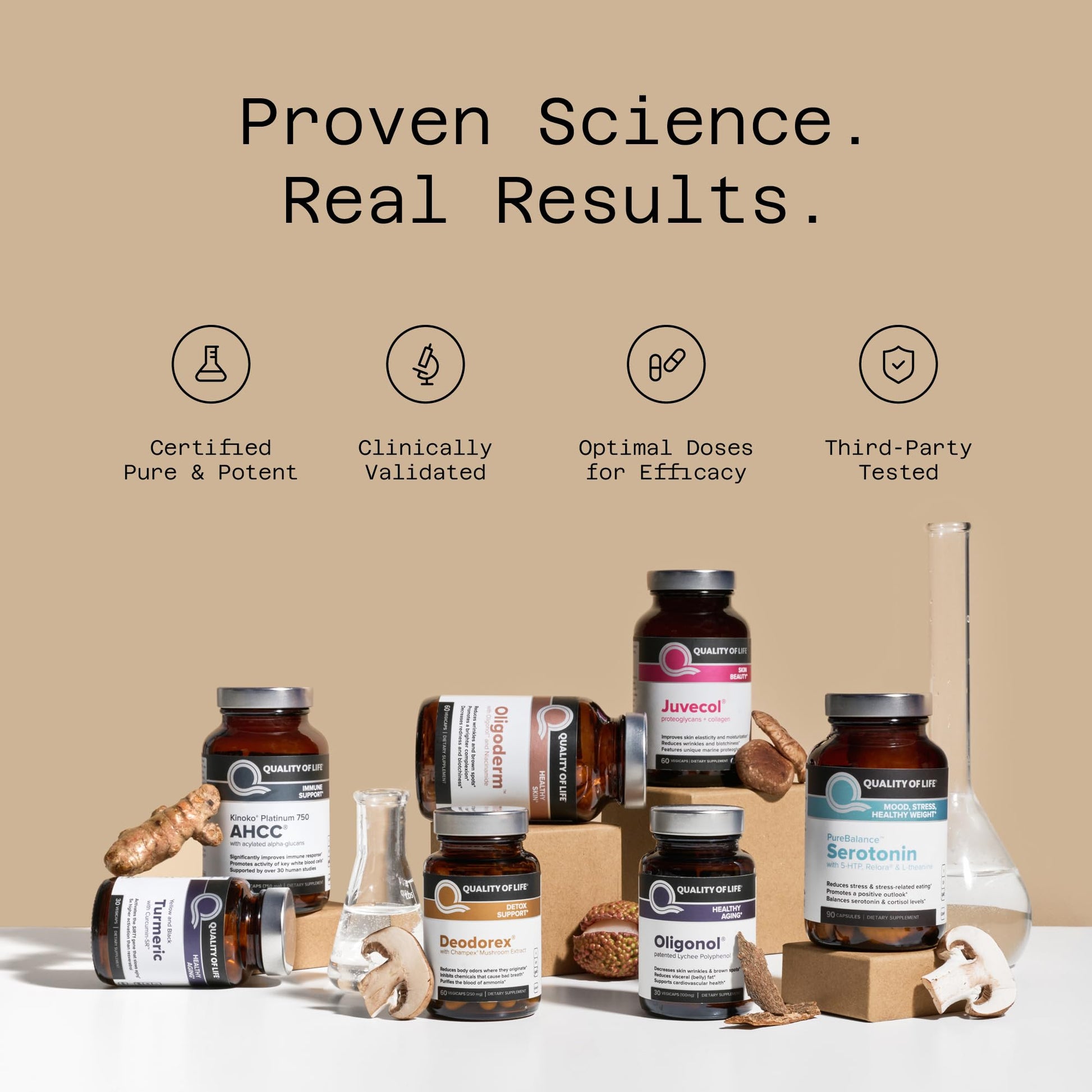 Quality of Life Pure Balance Serotonin Premium–Helps Boost Serotonin & Cortisol Levels - Includes 5-HTP, Venetron, Sensoril, Vitamin D3 & L-Theanine–60 Capsules Quality of LifeAu supplements