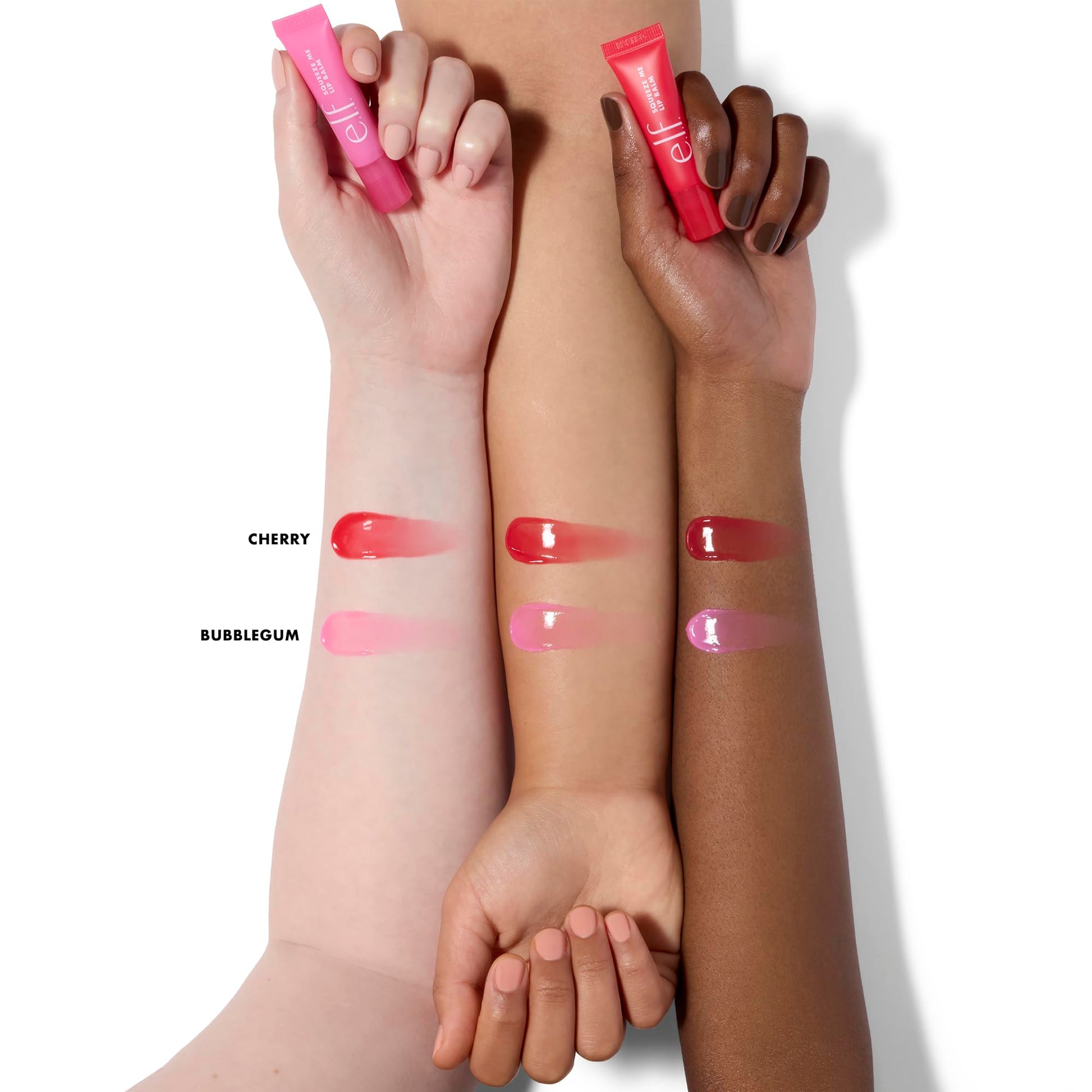 e.l.f. Squeeze Me More Lip Balm Duo, Moisturizing Balm For A Sheer Tint Of Color, Made With Hyaluronic Acid, Vegan & Cruelty-Free, Cherry & Bubblegum e.l.f.Au supplements