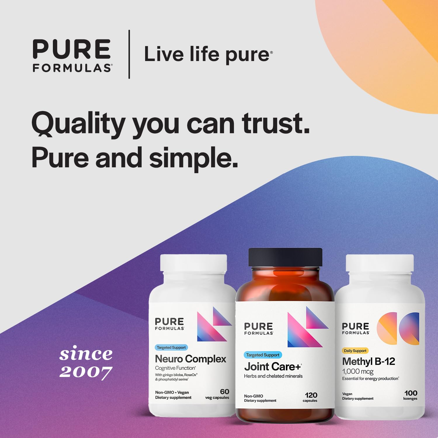 PureFormulas Joint Care + - Premium Joint Support Supplement with Hyaluronic Acid, Glucosamine, MSM, Green Lipped Mussel, Turmeric & More - Non-GMO Formula for Adults (120 Capsules) PureFormulasAu supplements