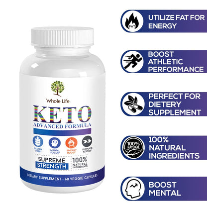 WHOLE LIFE Keto Advanced Formula Diet BHB Pills - Ketogenic All Natural, Support WHOLE LIFEUS supplements