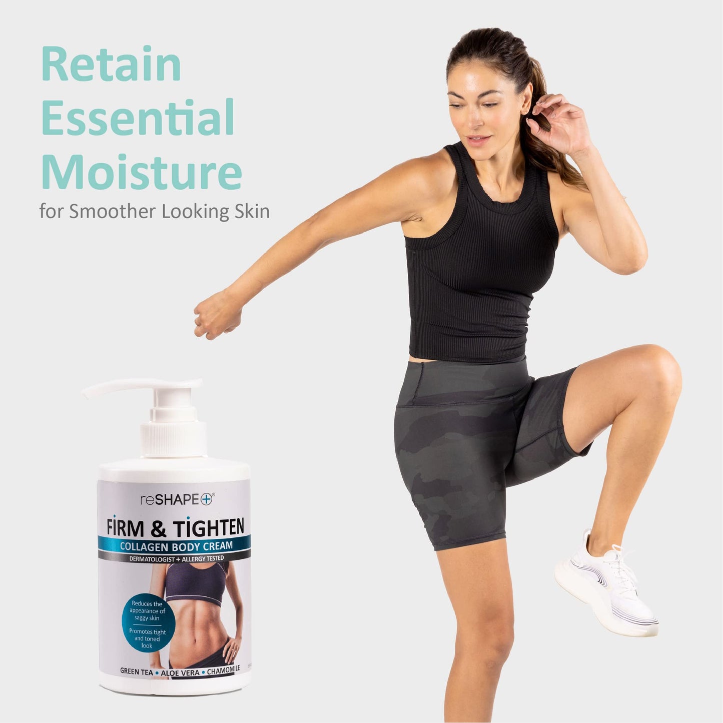 Reshape+ Collagen Body & Face Cream Moisturizing Skin Care Lotion, Skin Tightening Cellulite Reshape+US supplements