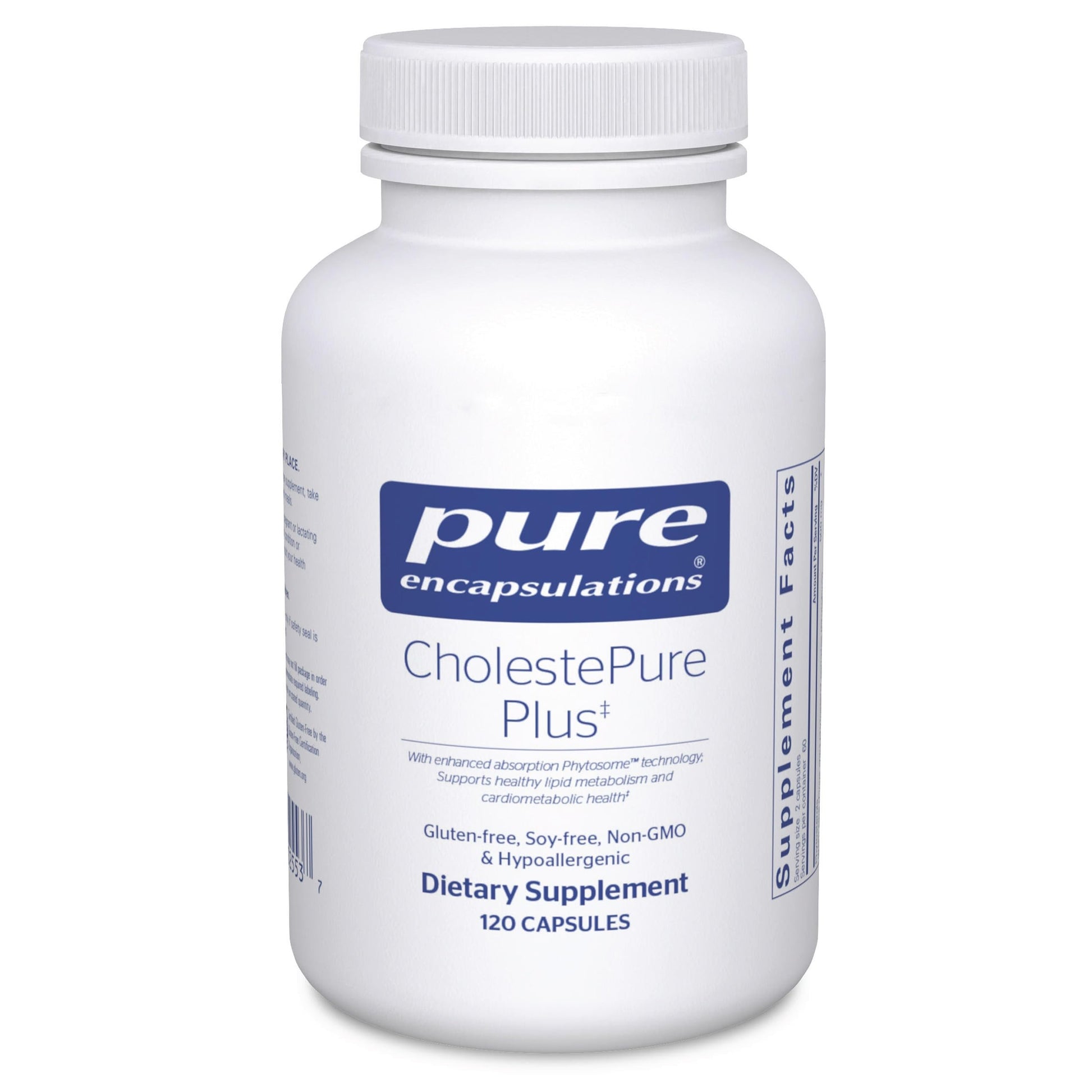 Pure Encapsulations CholestePure Plus 120's - Supports Lipid Metabolism & Heart Health* - Berberine Supplement - with Citrus Bergamot - Gluten Free & Non-GMO - 120 Capsules Pure EncapsulationsAu supplements