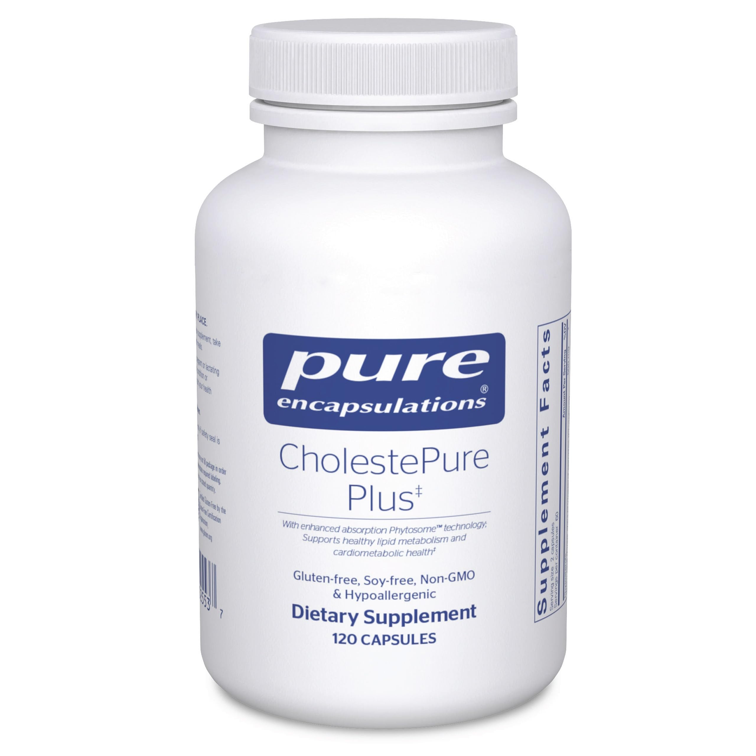 Pure Encapsulations CholestePure Plus 120's - Supports Lipid Metabolism & Heart Health* - Berberine Supplement - with Citrus Bergamot - Gluten Free & Non-GMO - 120 Capsules Pure EncapsulationsAu supplements