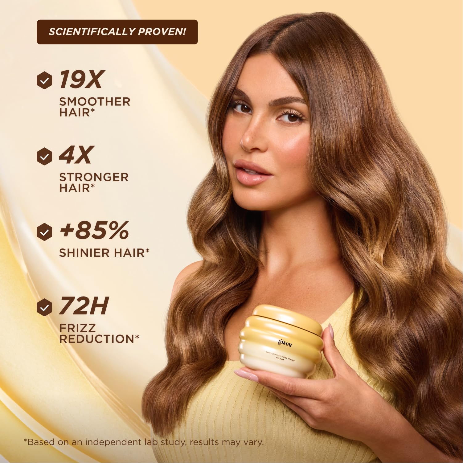 Gisou Honey Gloss Hair Therapy Trio - Mini Shampoo, Hair Mask and Conditioner for smoother, stronger and glossier hair GisouAu supplements