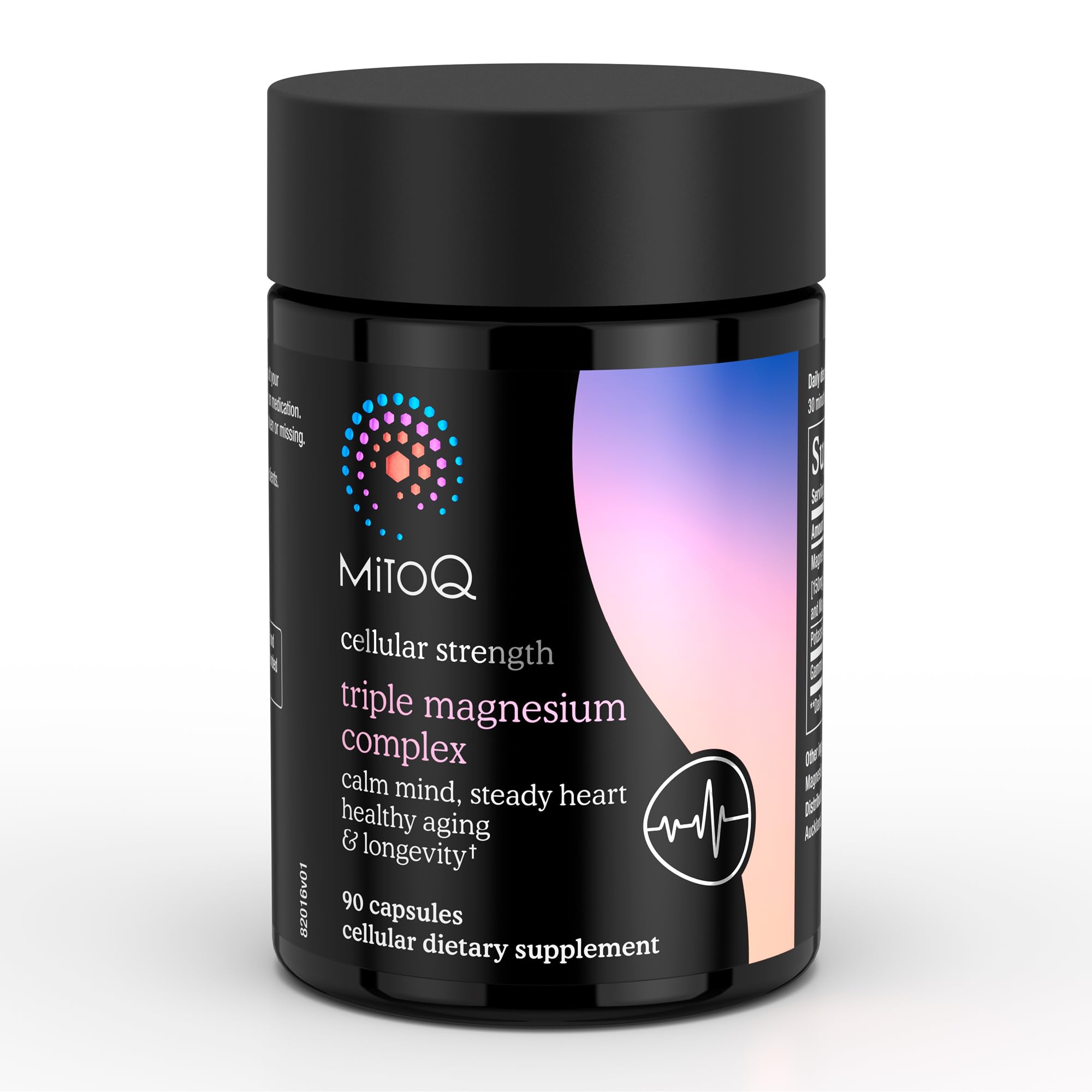 MitoQ Triple Magnesium Complex | Magnesium Glycinate, Taurinate, Oxide with GABA for Heart Health, Stress Management, & Deeper Sleep | High Absorption | 90 Capsules MitoQAu supplements