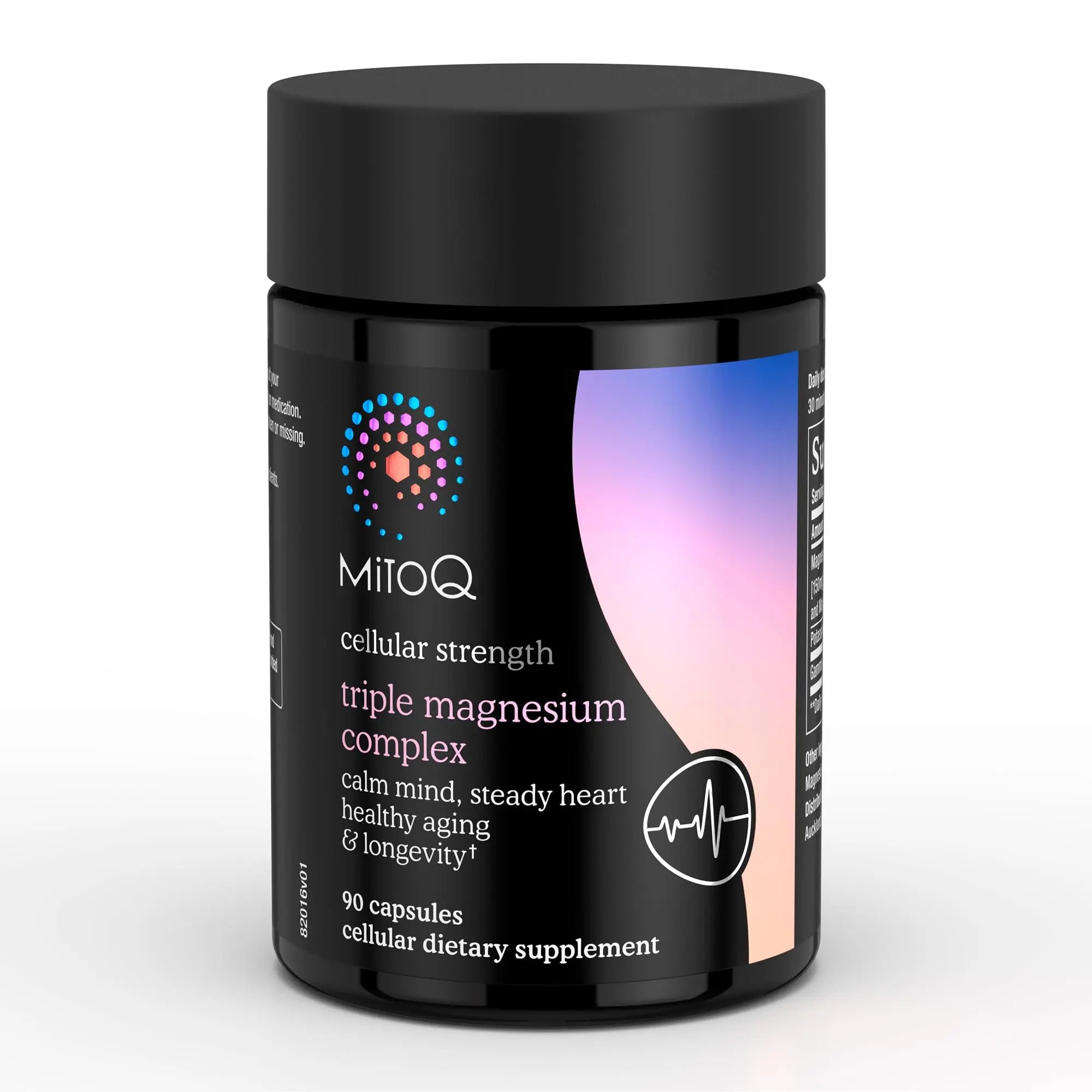MitoQ Triple Magnesium Complex | Magnesium Glycinate, Taurinate, Oxide with GABA for Heart Health, Stress Management, & Deeper Sleep | High Absorption | 90 Capsules MitoQnz supplements