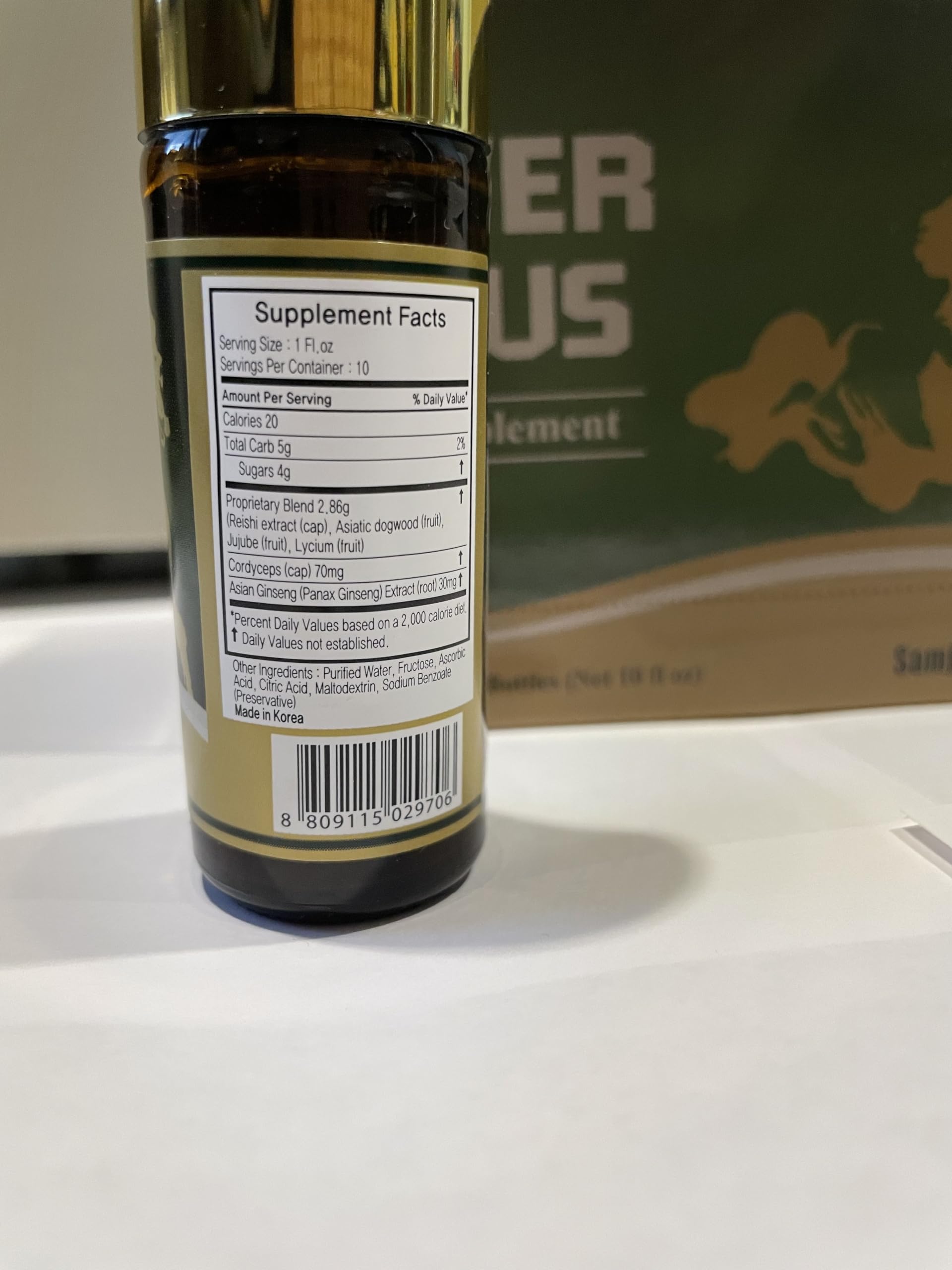 Skydia Power Plus - 10 Bottles Power-Plus Botanical Blend Liquid Supplement (1 FL OZ) Korean Ginseng Extract Ginseng Supplement Natural Men Tonic Ginseng Root Korean Red Ginseng Drops SkydiaAu supplements