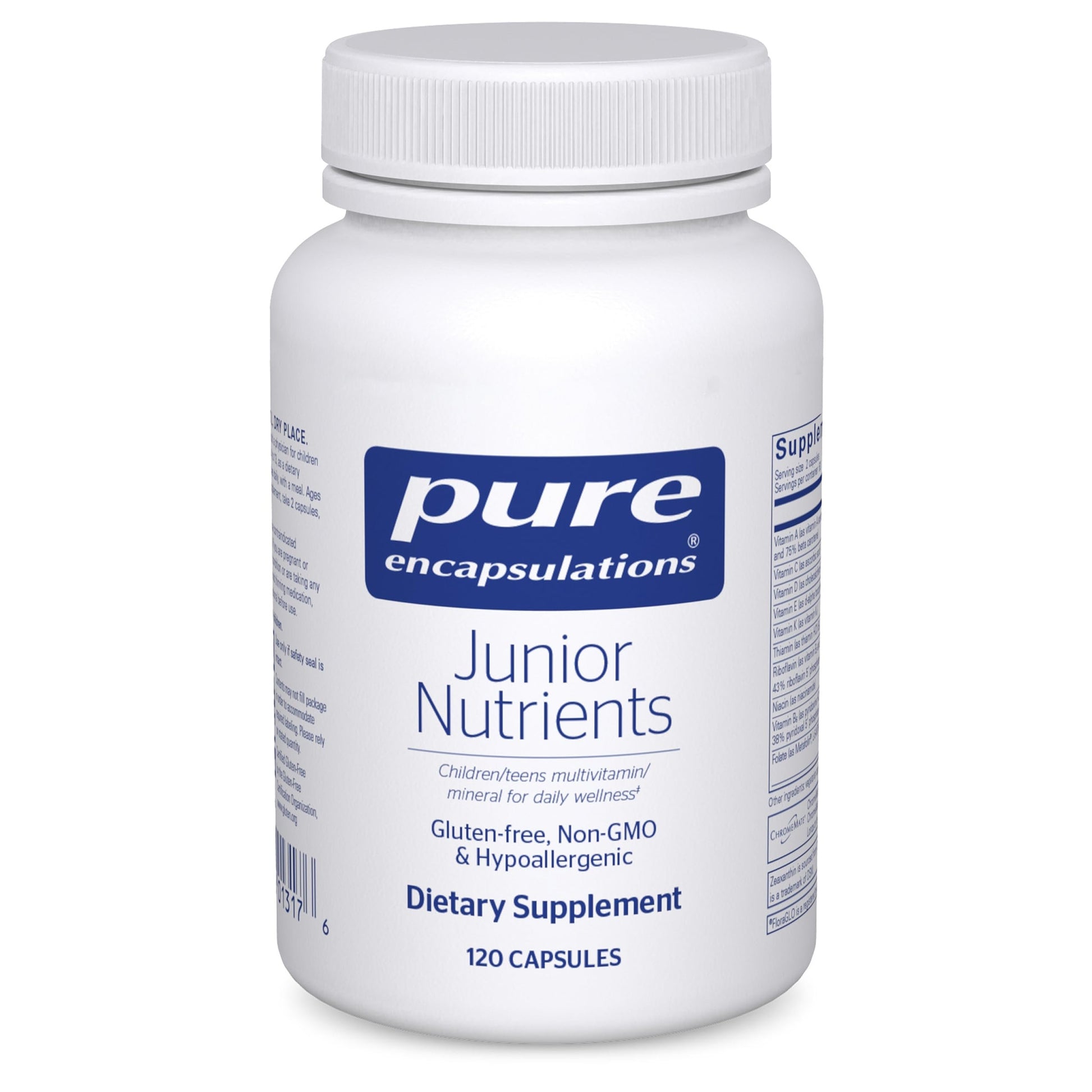 Pure Encapsulations Junior Nutrients - Kids & Teens Multivitamin - Without Iron - with Calcium, Vitamin D3 & Vitamin C - Non-GMO & Vegetarian - 120 Capsules Pure EncapsulationsAu supplements