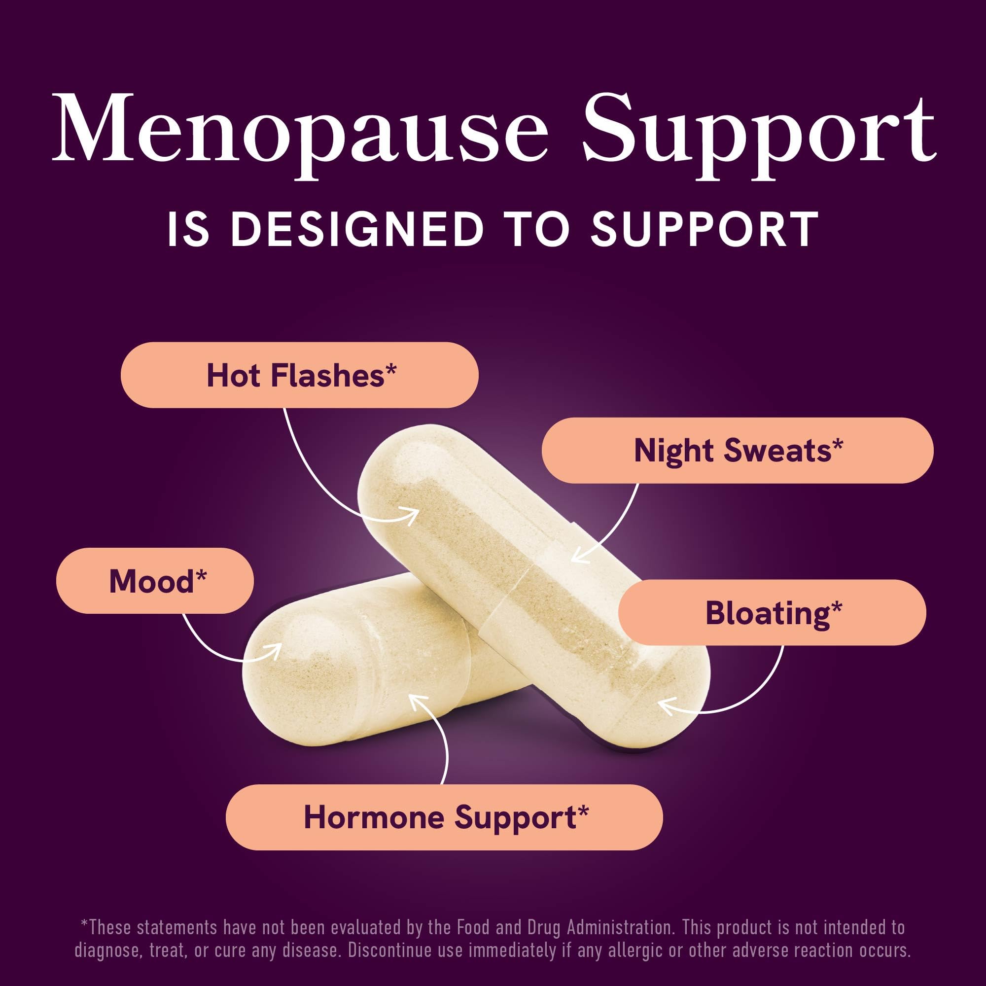 Menopause Support with Prebiotics and Probiotics for Women | Hormone Balance, Hot Flashes & Night Sweats | 50 Billion CFU, DIM & Black Cohosh | Triple Action Menopause Supplements for Women | 30 Ct SMNutritionAu supplements