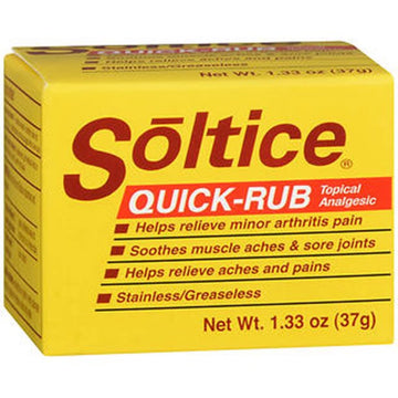 Soltice Quick Rub Topical Pain Reliever, 1.33 Ounces OAKHURST COMPANYAu supplements