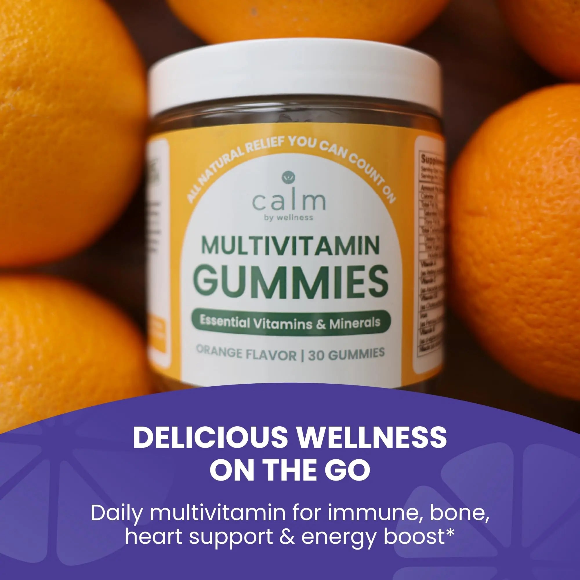Calm by Wellness Multivitamin Gummies - All Natural Vegan Adult Multivitamin Gummy - Packed with Antioxidant Vitamins C & E, B12, B6 Calm by WellnessAu supplements
