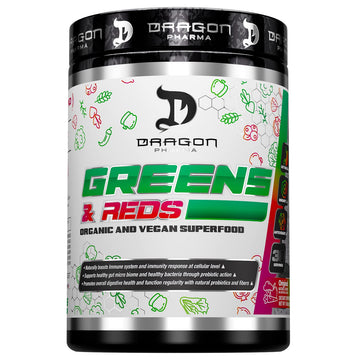 DRAGON PHARMA Greens and Reds, Over 23 Nutritious Superfoods, Reds and Vegetables, Optimal Health and Wellness (30 Servings, Original) DRAGON PHARMAAu supplements