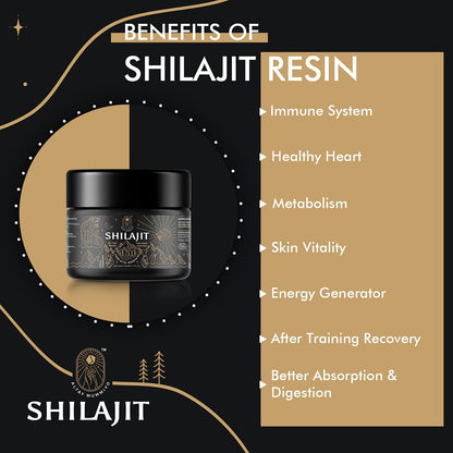 Shilajit Resin with Fulvic Acid & Trace Minerals, Original Siberian Pure Shilajit with 85+ Humic ALTAY MUMMIYOUS supplements