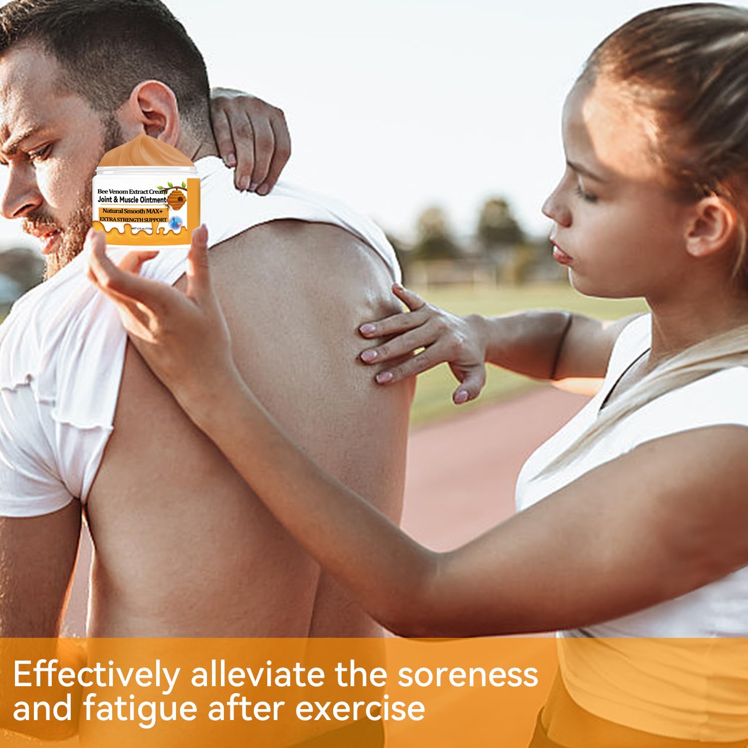 WONDROUSZ Bee Venom Joint Cream, Extra Strength Muscle & Bone Soothing Ointment, for Shoulder, Back, Neck, Hands, Feet, Leg, Knees, Ankle, Arthritis, Meniscus, for Adults, Seniors WONDROUSZAu supplements