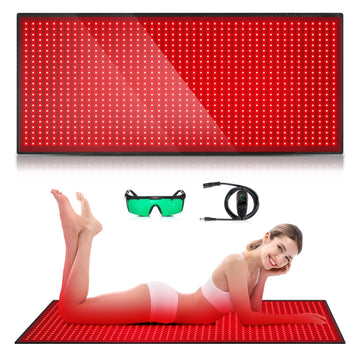 Red Light Therapy Mat for Body, 71"x 31" Red Light Therapy Blanket Red Near Infrared 660nm 850nm GMOWNWAu supplements