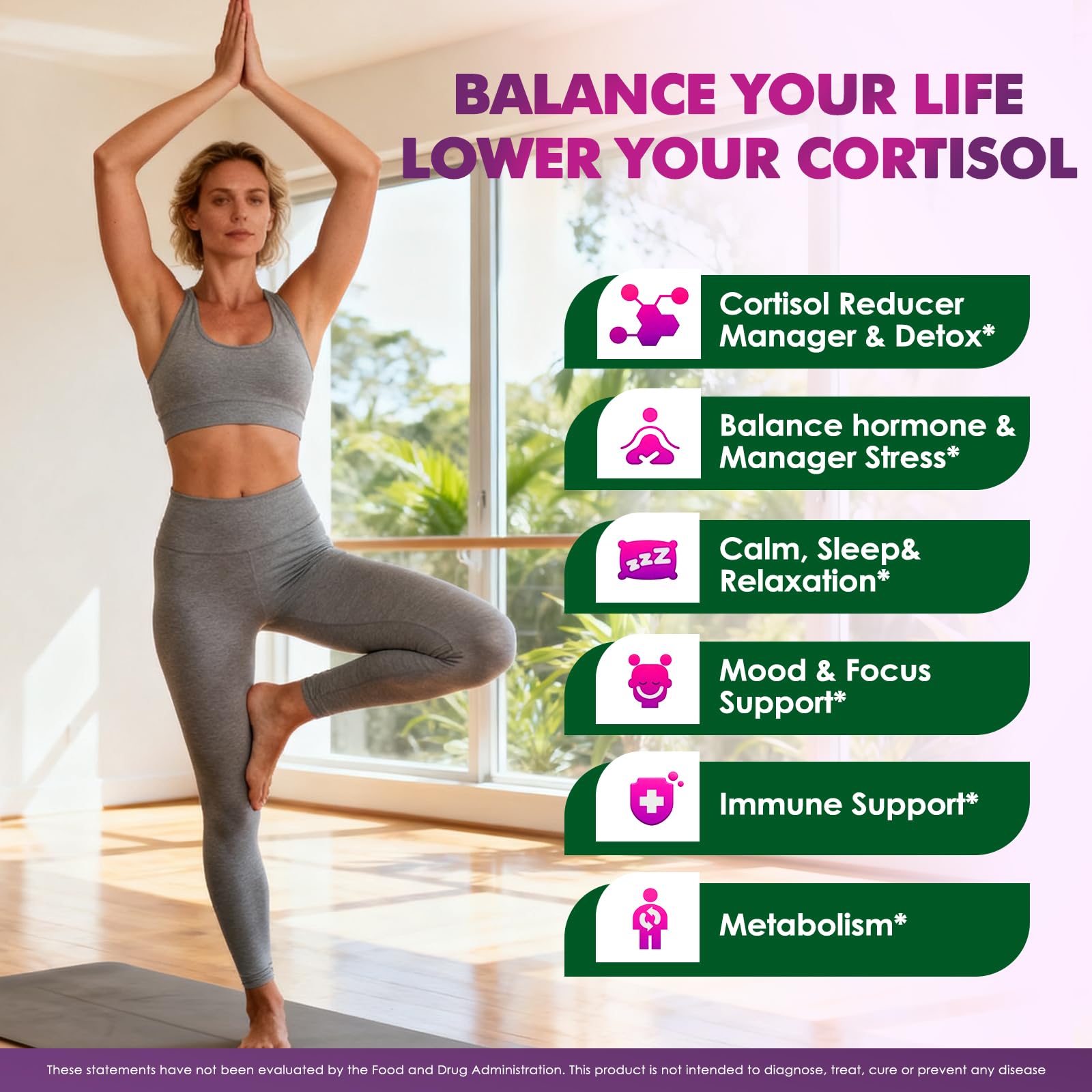 JUYIHEAL Cortisol Supplements, 10 in 1 Cortisol Detox Manager Reducer Hormone Balance Liquid Drops with Ashwagandha, Magnesium, L-theanine JUYIHEALAu supplements
