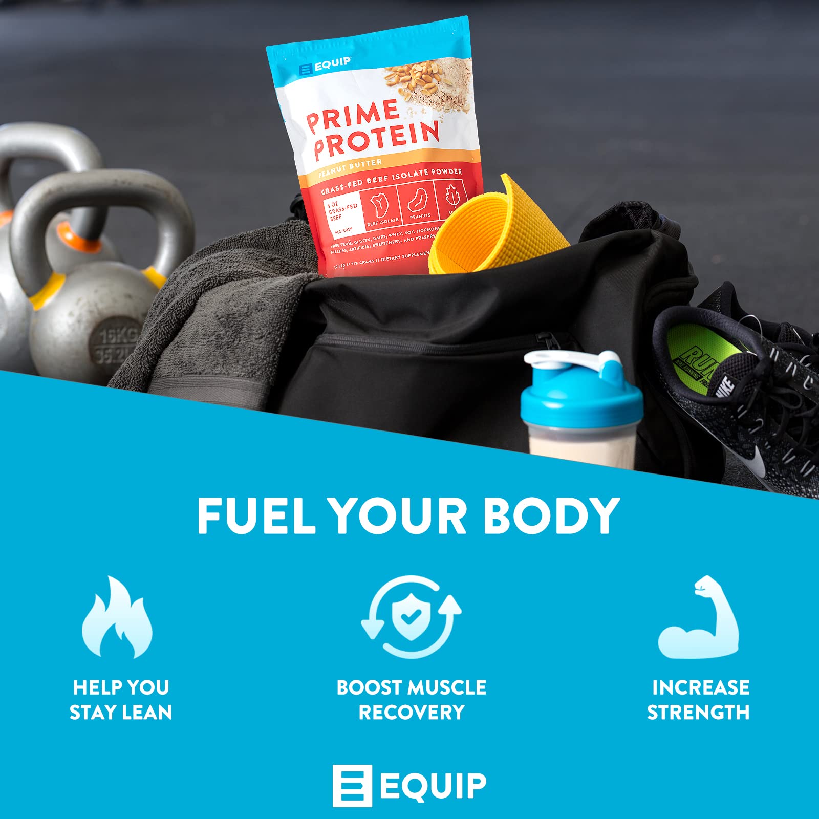 Equip Foods Prime Protein - Grass Fed Beef Protein Powder Isolate - Paleo and Keto Friendly EquipUS supplements