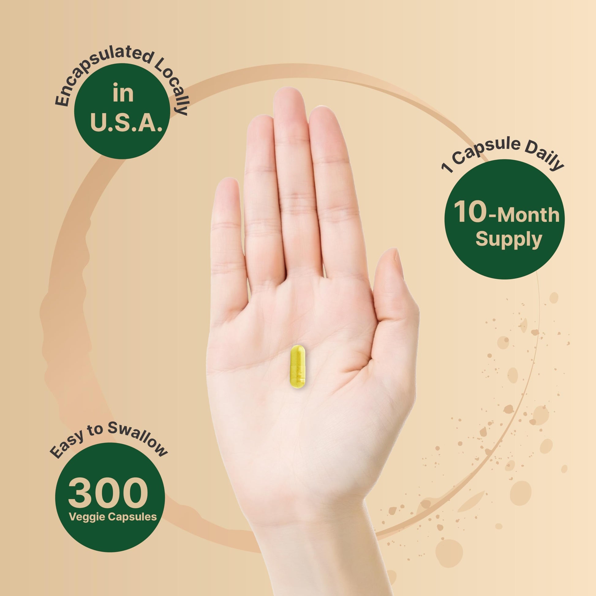 Berberine Supplement 500mg | 300 Veggie Capsules, 97% Pure Berberine HCL – 5:1 Root NatureBellAu supplements