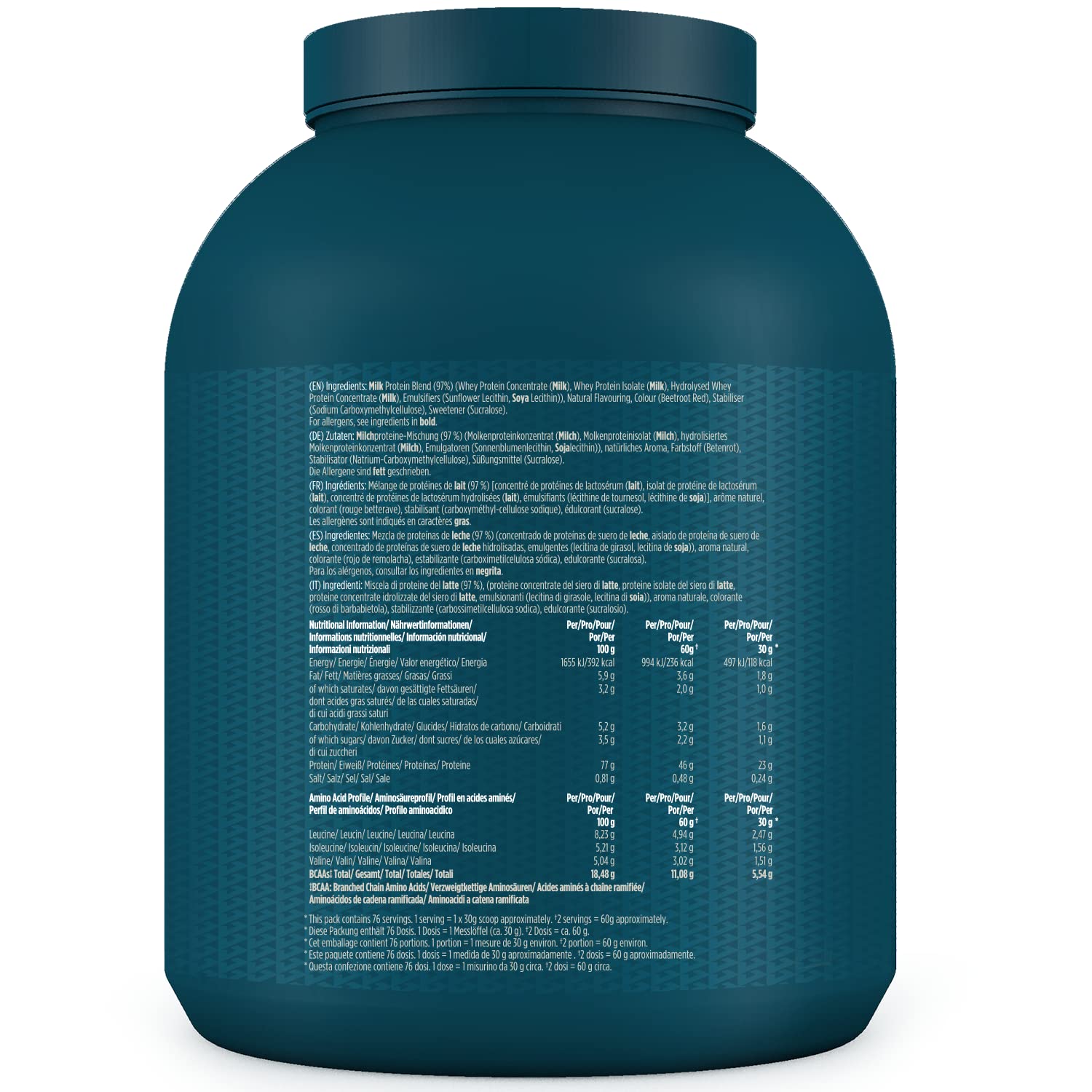 Kinetica Vanilla Whey Protein Powder | 2.27kg | 23g Protein per Serving | 76 Servings KineticaAu supplements