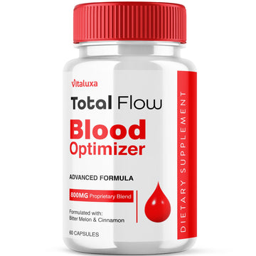 Total Flow Blood Balance, TotalFlow Blood Support Capsules Supplement Advanced Formula All Natural Optimizer Maximum Strength Daily Health Wellness, TotalFlo Premium Blend Pills (60 Capsules) VitaluxaAu supplements