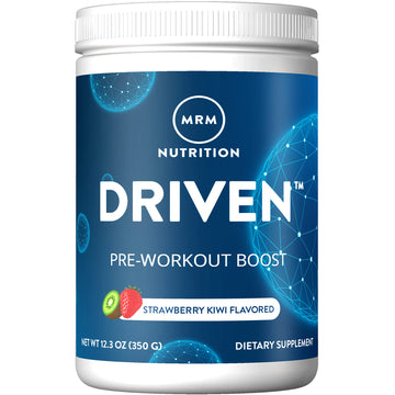 MRM Nutrition Driven Pre-Workout Powder | Strawberry Kiwi Flavored | 125mg Caffeine MRMAu supplements