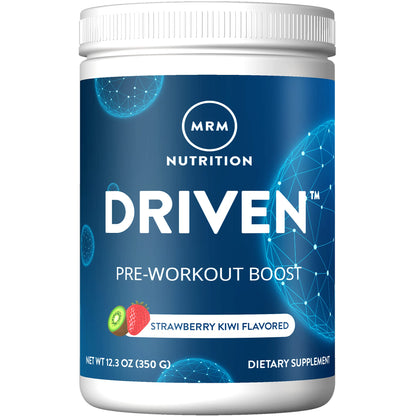 MRM Nutrition Driven Pre-Workout Powder | Strawberry Kiwi Flavored | 125mg Caffeine MRMUS supplements