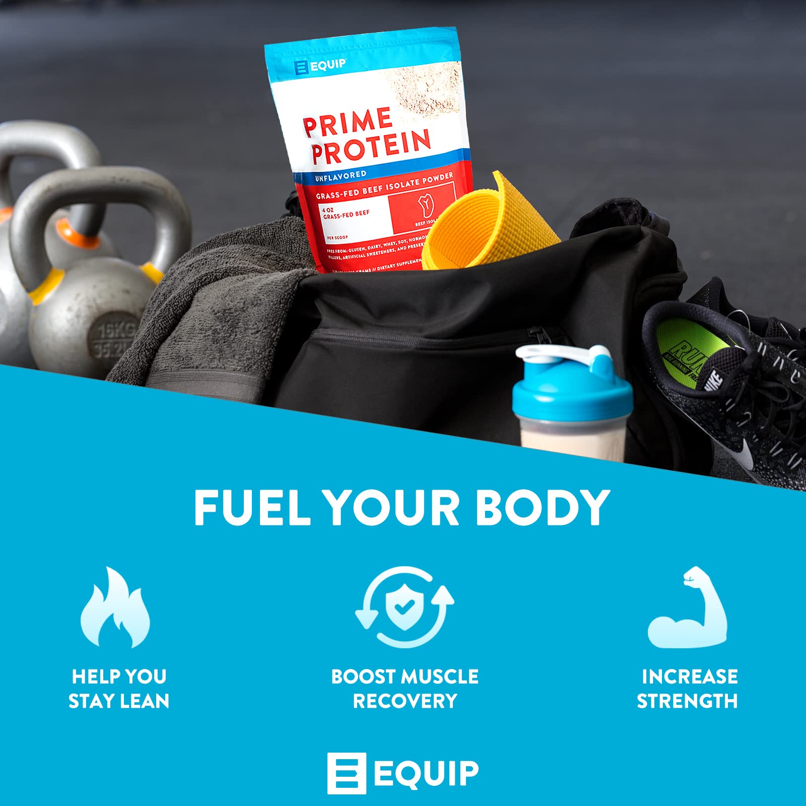 Equip Foods Prime Protein - Grass Fed Beef Protein Powder Isolate - Paleo and Keto Friendl EquipUS supplements