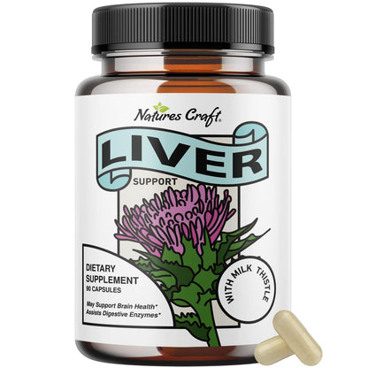 Liver Cleanse Detox & Repair Formula - Herbal Liver Support Supplement Natures CraftUS supplements