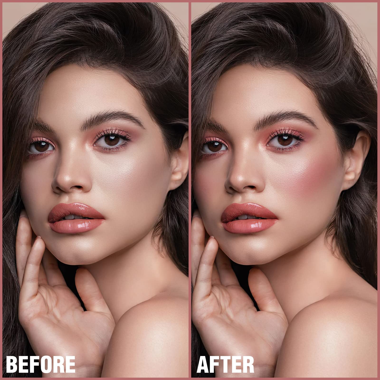 FOCALLURE Cream Blush Makeup,Buildable Blush Stick for Cheeks,Matte and Dewy Finish,Long Wearing,Easy Application,Lightweight Multi Stick,ROSE FLUSH FOCALLUREAu supplements