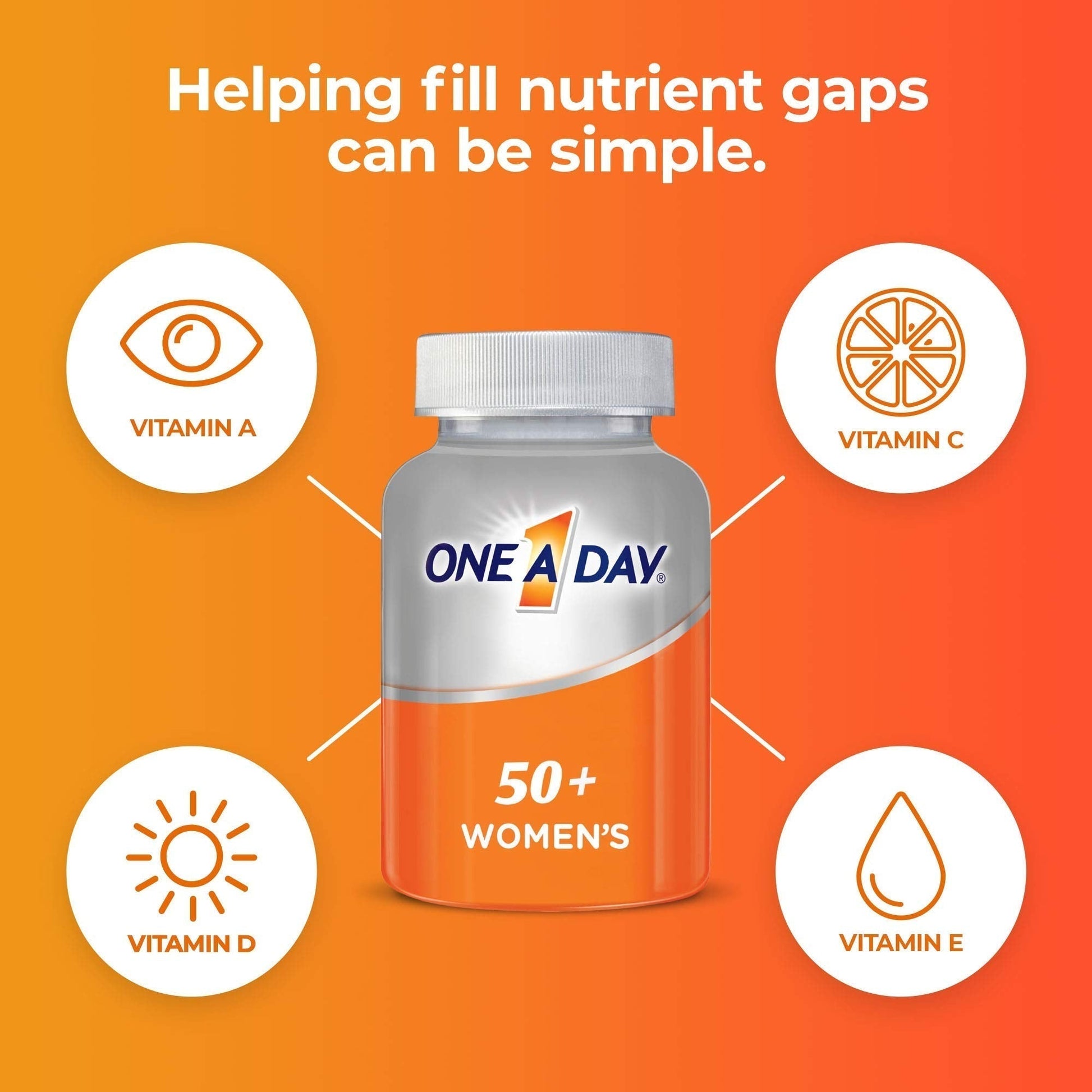 One A Day Women’s 50+ Multivitamins Tablet, Multivitamin for Women with Vitamin A, C, D ONE A DAYAu supplements