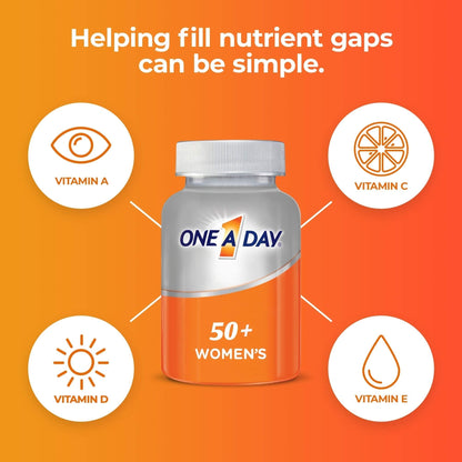 One A Day Women’s 50+ Multivitamins Tablet, Multivitamin for Women with Vitamin A, C, D ONE A DAYUS supplements