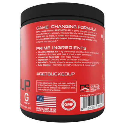 Bucked Up Pre Workout - Best Tasting - 6 Grams Citrulline, 2 Grams Beta Alanine Non Proprietary Blend, Powder (Strawberry Kiwi) Bucked UpUS supplements